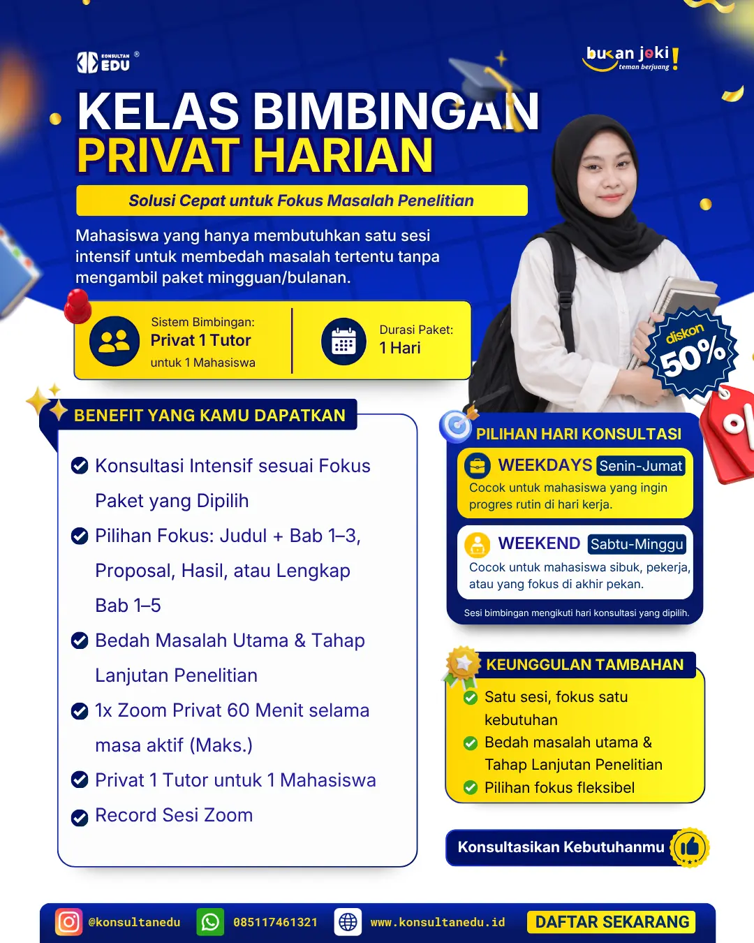 Promo Kelas Bimbingan Privat Harian