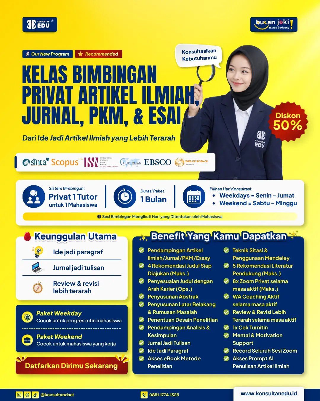 Promo Kelas Bimbingan Privat Artikel Ilmiah/Jurnal/PKM/Essay